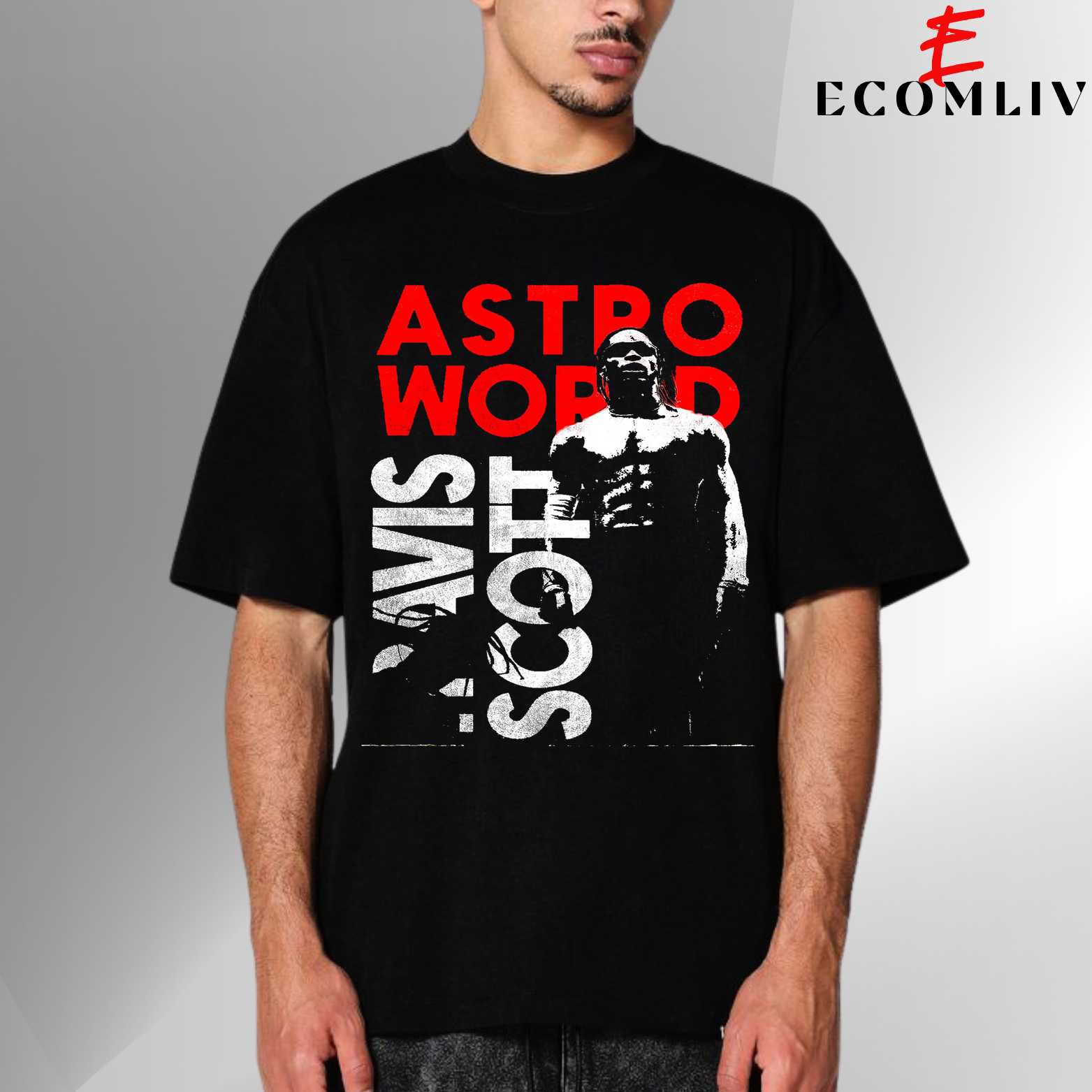 Travis Scott Astroworld Tee, Streetwear Concert Merch, Fan Gift Apparel